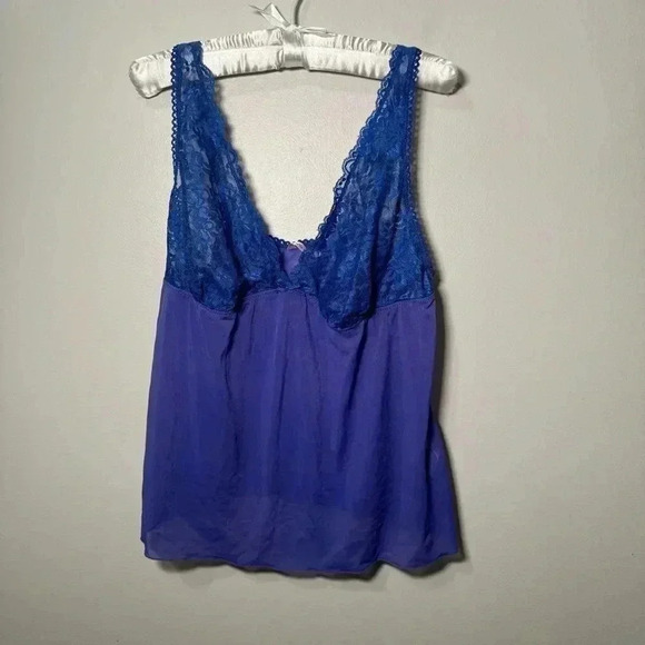 La vie en rose babydoll lace ultraviolet top ML - Picture 2 of 5